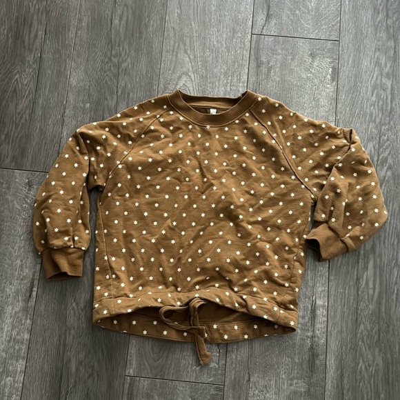 Rylee & Cru star brown pullover crewneck 4/5 - Picture 1 of 2